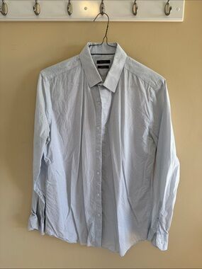 RW&CO. Light Blue Dotted Dress Shirt